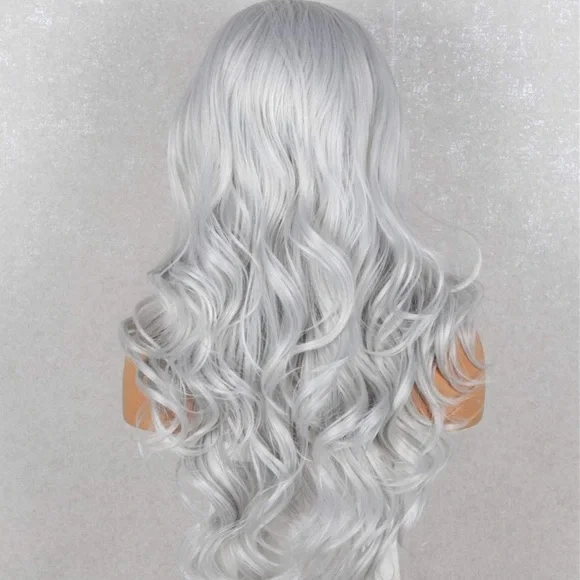 💫 24” GRAY BODY WAVYLACE FRONT WIG *NEW*🆕